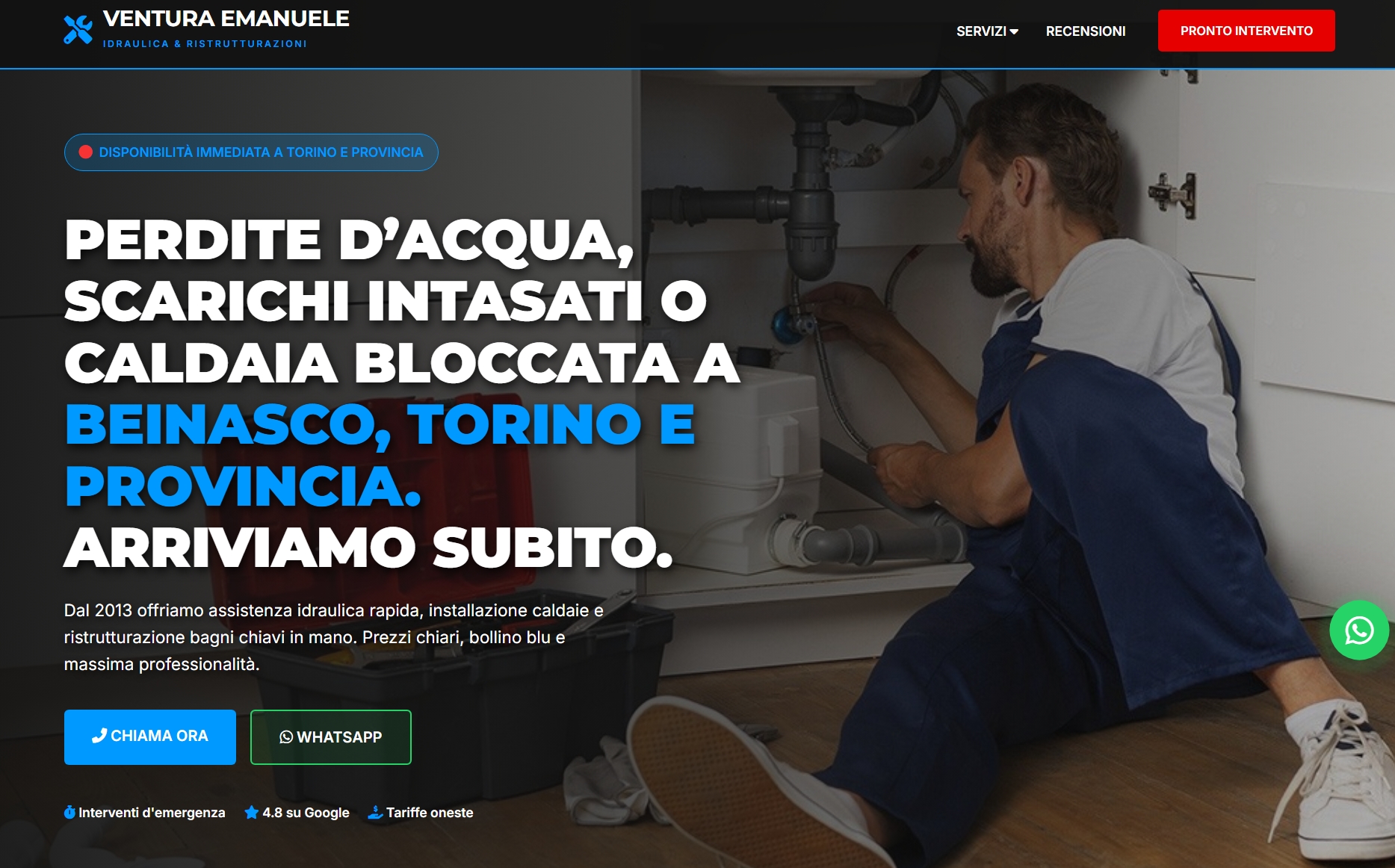 Sito Web Idraulico Beinasco Torino